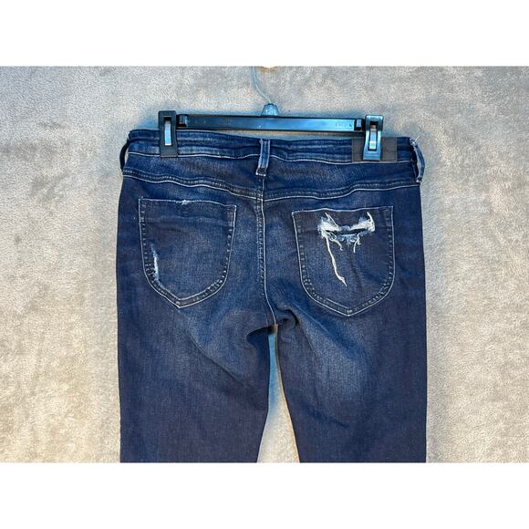 Diesel Jeans Gracey Size 30 Low Rise Straight Leg Super Slim Skinny Distressed - Picture 4 of 9